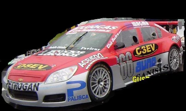 Auto Chevrolet Vectra de Top Race Argentina en pista, categoría nacional de motor V8/V6 y tracción trasera
